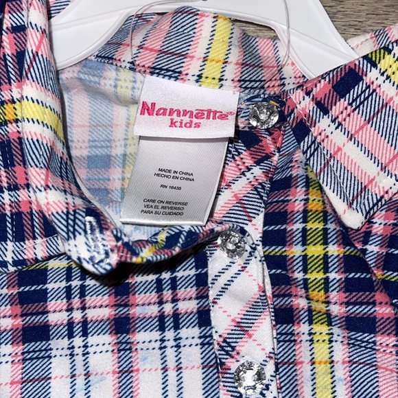 2 piece flannel and legging style outfit 4T NWT - Picture 6 of 10